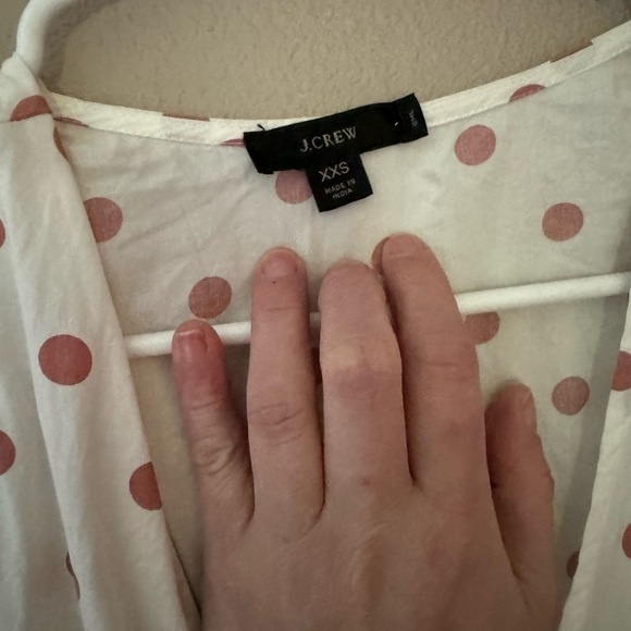 J.Crew polka dot women’s wrap dress baby doll style XXS - Picture 3 of 8